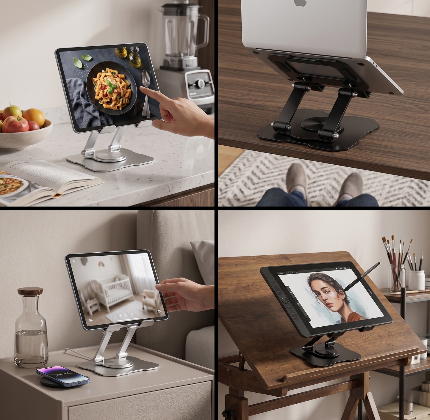 Soporte Ergonómico Premium 360° para Laptop y Tableta – Portátil y Ultra Resistente