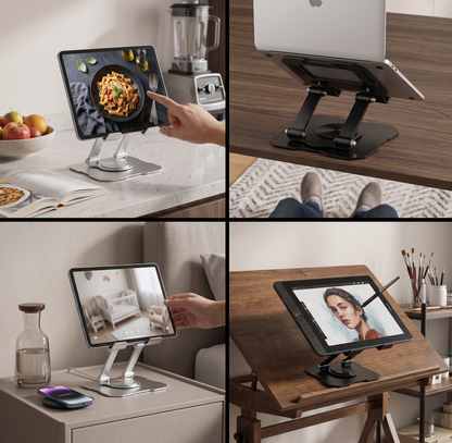 Soporte Ergonómico Premium 360° para Laptop y Tableta – Portátil y Ultra Resistente