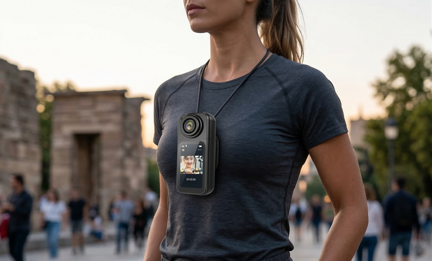 Camara Portatil magnetica de Colgante "Manos Libres, Sin Complicaciones"