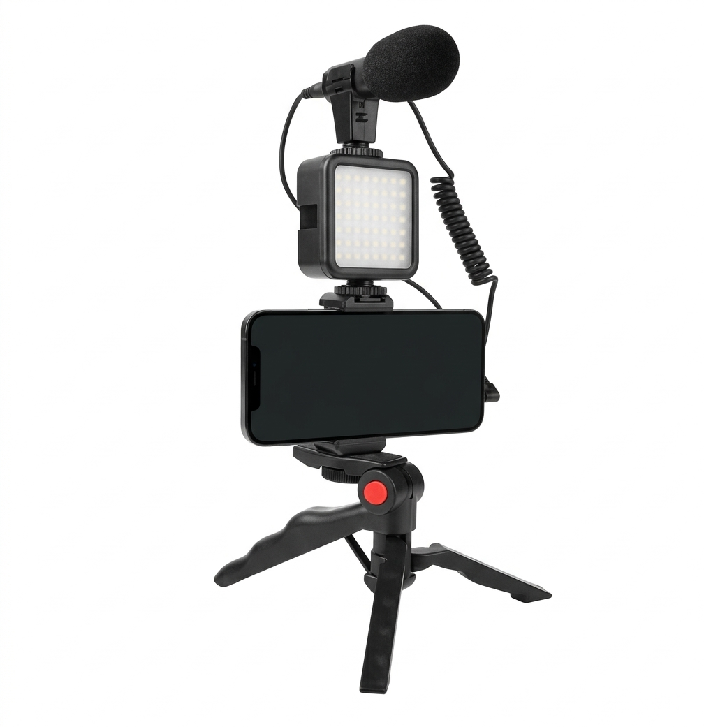 SOPORTE PARA CELULAR + KIT PARA CREACION DE CONTENIDO