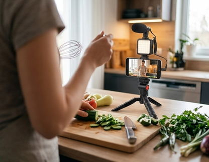 SOPORTE PARA CELULAR + KIT PARA CREACION DE CONTENIDO