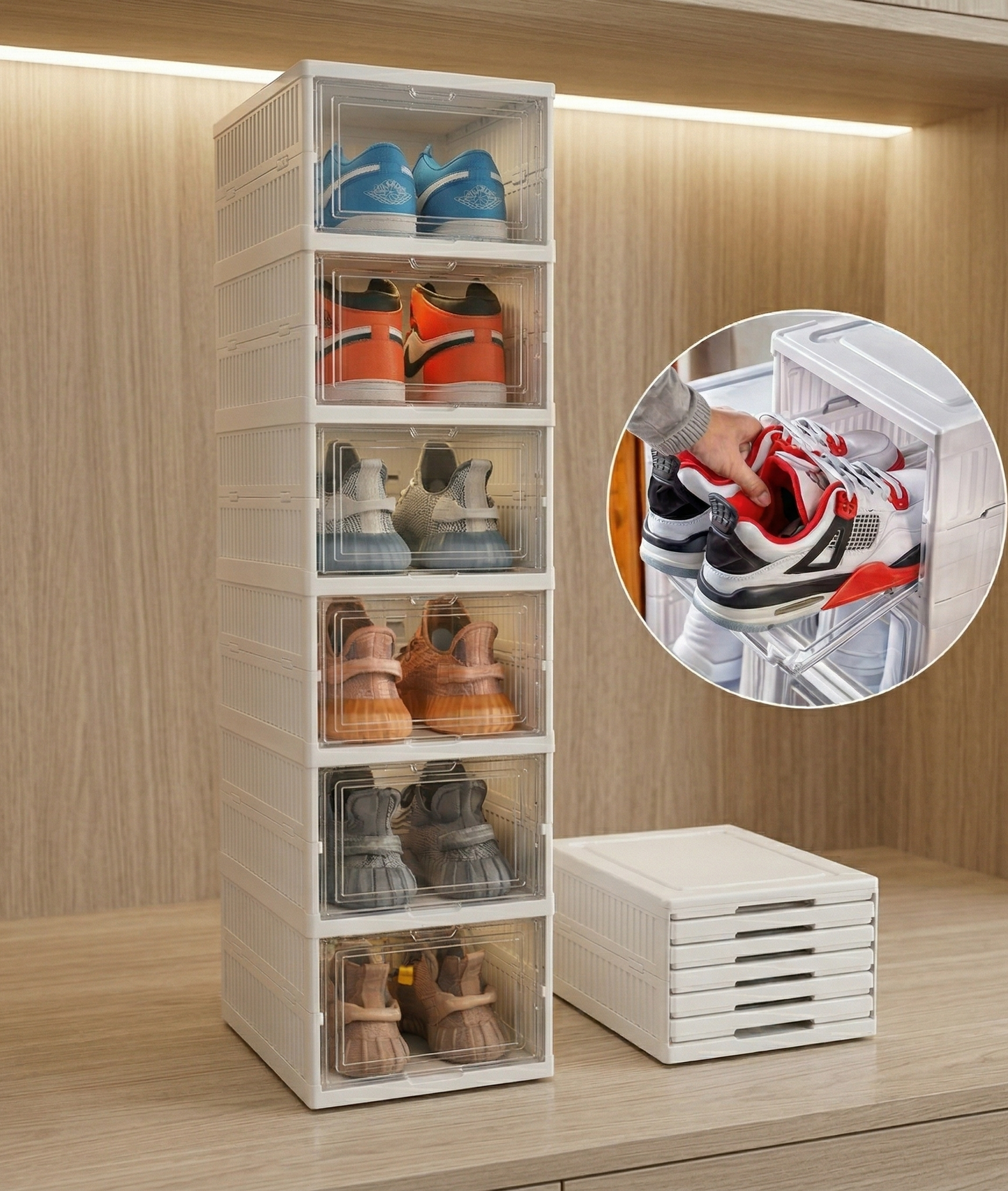 Organizador de Calzado Plegable - 6 Niveles