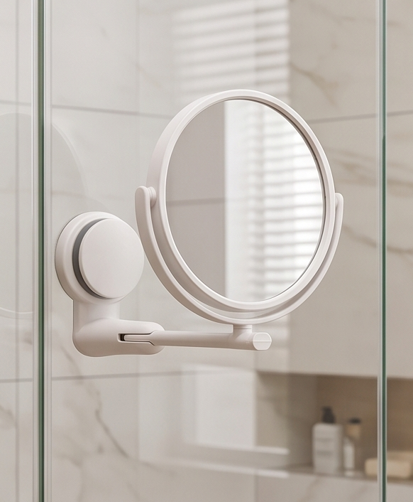 Espejo de Baño Articulado – Sin Perforaciones